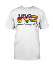 Peace Love Equality Classic T-Shirt tile