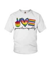 Peace Love Equality Youth T-Shirt tile