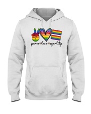 Peace Love Equality Hooded Sweatshirt tile