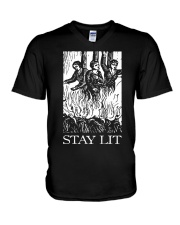 Stay Lit V-Neck T-Shirt tile