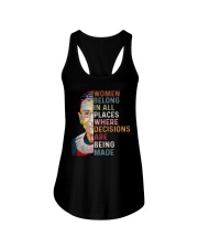 Women Belong In All Places Ladies Flowy Tank tile