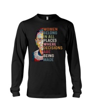 Women Belong In All Places Long Sleeve Tee tile