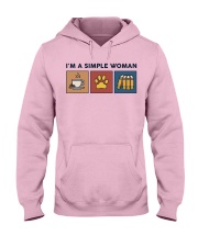 I'm A Simple Woman - Reading Retro Hooded Sweatshirt front