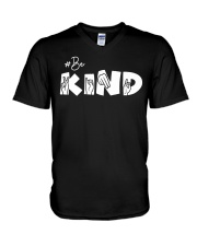 ASL Be Kind Sign Language V-Neck T-Shirt tile