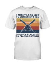 I Might Look Like I'm Listening To You - Softball Classic T-Shirt tile