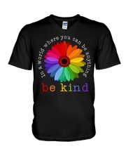 In A World Where You Can Be Anything - Be Kind V-Neck T-Shirt tile