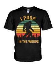 I Poop In The Woods V-Neck T-Shirt tile