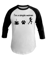 I'm A Simple Woman - Running Baseball Tee tile