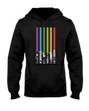 LGBT Vertical Lightsaber Hooded Sweatshirt thumbnail