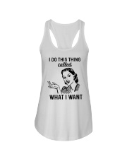 I Do This Thing Called What I Want Ladies Flowy Tank tile