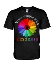 Treat People With Kindness V-Neck T-Shirt tile