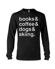 Books Coffee Dogs Skiing Long Sleeve Tee tile