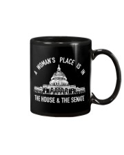 A Woman's Place Is In The House And The Senate Mug tile
