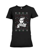 Merry Resistmas RBG Premium Fit Ladies Tee tile