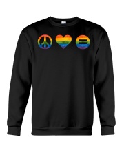 Peace Love Equality Crewneck Sweatshirt tile
