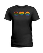Peace Love Equality Ladies T-Shirt tile
