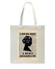 I Am No Bird And No Net Ensnares Me Dictionary Tote Bag tile