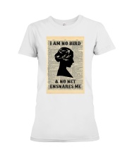 I Am No Bird And No Net Ensnares Me Dictionary Premium Fit Ladies Tee tile
