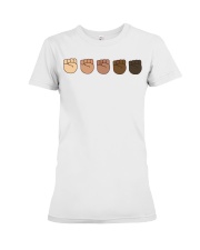 Black Lives Matter Fists Premium Fit Ladies Tee tile