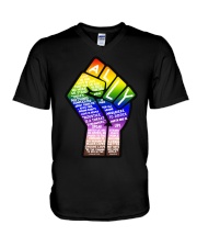 Ally Fist V-Neck T-Shirt tile