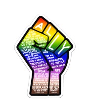 Ally Fist Sticker tile