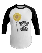 Mandala Elephant You Are My Sunshine Baseball Tee tile