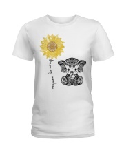 Mandala Elephant You Are My Sunshine Ladies T-Shirt tile