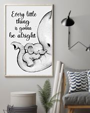 Elephant Mother And Baby - Be Alright 11x17 Poster lifestyle-poster-1
