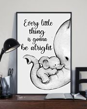 Elephant Mother And Baby - Be Alright 11x17 Poster lifestyle-poster-2