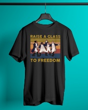 Hamilton Guys Raise A Glass To Freedom Classic T-Shirt lifestyle-mens-crewneck-front-3