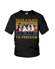 Hamilton Guys Raise A Glass To Freedom Youth T-Shirt tile
