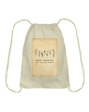 Grow Through What You Go Through Drawstring Bag tile