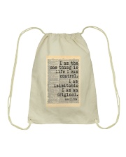 Hamilton I Am The One Thing In Life I Can Control Drawstring Bag tile
