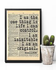 Hamilton I Am The One Thing In Life I Can Control 11x17 Poster lifestyle-poster-8