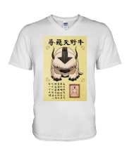 Appa and Aang Wanted V-Neck T-Shirt tile