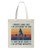 I Might Look Like I'm Listening To You Tote Bag tile