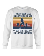 I Might Look Like I'm Listening To You Crewneck Sweatshirt tile
