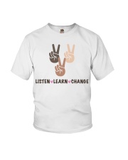 Listen Learn Change Youth T-Shirt tile