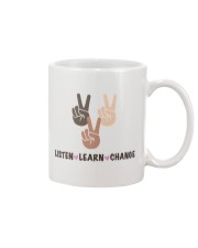 Listen Learn Change Mug tile
