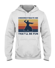 Underestimate Me That'll Be Fun - Aikido Retro Hooded Sweatshirt tile