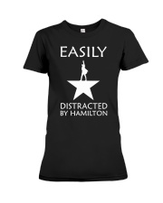 Easily Distracted By Hamilton Premium Fit Ladies Tee tile