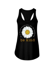 In A World Where You Can Be Anything Be Kind Daisy Ladies Flowy Tank tile