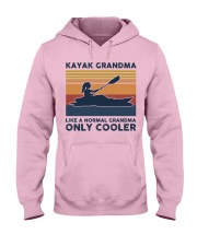 Kayak Grandma - Like A Normal Grandma Only Cooler Hooded Sweatshirt front