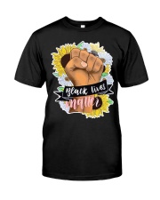 Black Lives Matter Sunflowers Classic T-Shirt front