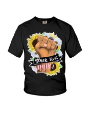 Black Lives Matter Sunflowers Youth T-Shirt tile