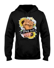 Black Lives Matter Sunflowers Hooded Sweatshirt tile