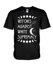 Witches Againsts White Supremacy V-Neck T-Shirt tile