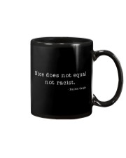 Nice Does Not Equal Not Racist Mug tile