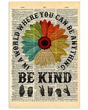 Be Kind Sign Language Dictionary 11x17 Poster front