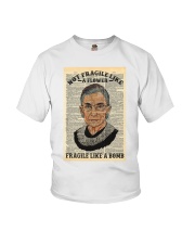 RBG Dictionary Not Fragile Like A Flower Youth T-Shirt tile